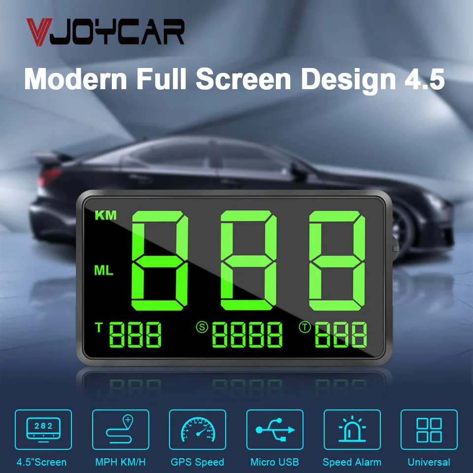 

Car GPS Speedometer Big Fonts LED Display KM/h MPH Speed Alarm Altitude Digital Total Driving Time New Car Electronics On Sales