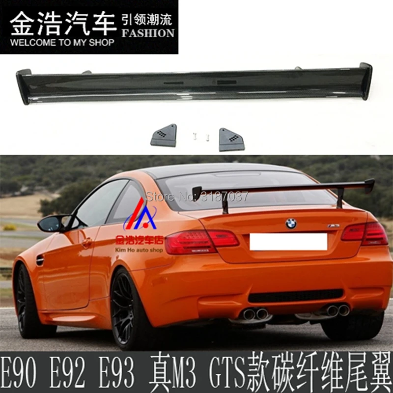 Для BMW 1M M3 E82 E87 E90 E92 E93 F30 F10 Revozport Style GTS 100% углеродное волокно Универсальный задний