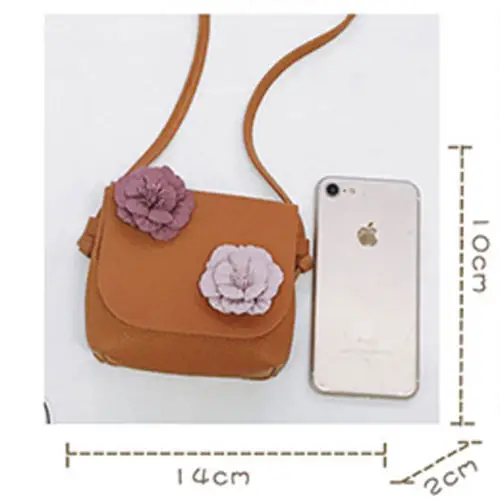 Обувь для девочек Детская сумка через плечо Crossbody цветы портмоне квадратный