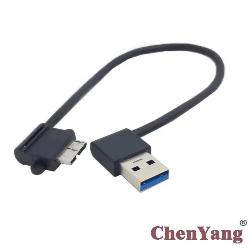 

CYSM Left Angled USB 3.0 Type A Male to Micro B Male Cable S5 i9600
