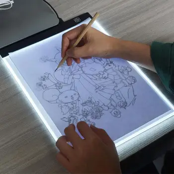 

Digital Graphic Tablet A4 LED Graphic Artist Thin Art Stencil Drawing Board Light Box Tracing Table Pad Drawing Graphic Tablets