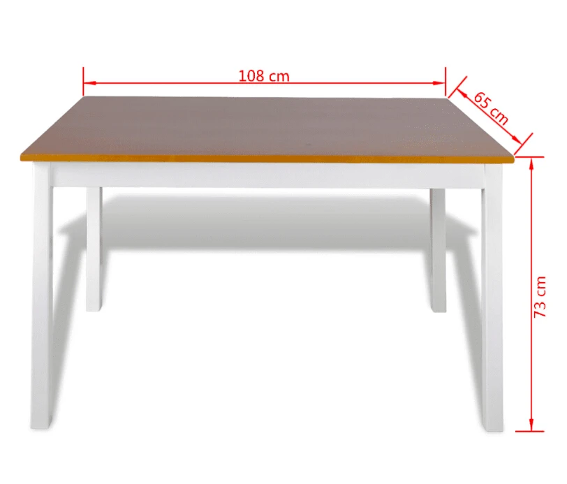 VidaXL Dining Set 5 Pieces Solid Wood Brown Professional Dining Room Sets Four Chairs And A Dining Table