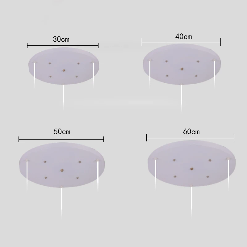 Люстры база освещение аксессуары черный белый круглый прямоугольный потолочный основание Роза навес пластина для подвесного светильника