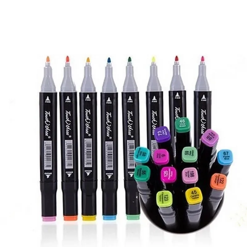 

marker pen Double-headed student comic touch quality goods oily pen color art supplies manga