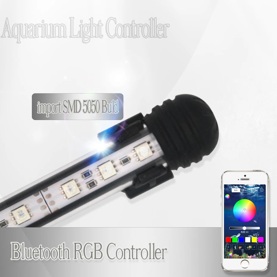 Koop RGB Led Lamp Aquarium Licht Voor Aquarium LEDs Lamp Voor Aquarium Led Verlichting 19 29 39 49 59 cm LEDs Licht Voor Aquarium Marine