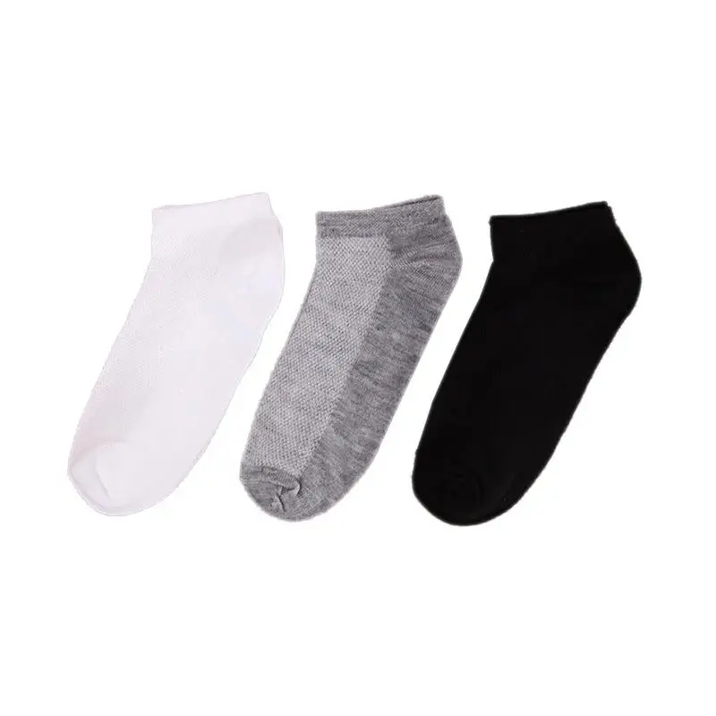 

Unisex Mesh Shallow Socks Comfortable Breathable Simple Soft All-match Style Short Mesh Sports Socks Black White Gray Free Size