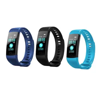 

ALLOYSEED Y5 0.96 inch Color Screen Smart Band Heart Rate Blood Pressure Monitor Fitness Tracker Smart Bracelet for Android IOS