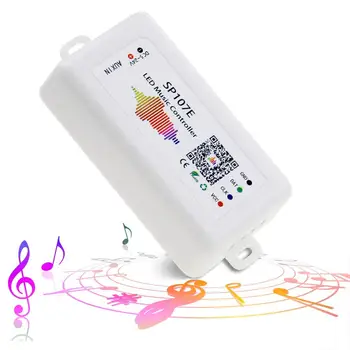 

LED Controller, WS2812B WS2811 Music Sync Bluetooth Controller, iOS Android Smartphone App Control for WS2813 SK6812 SK6812-RG
