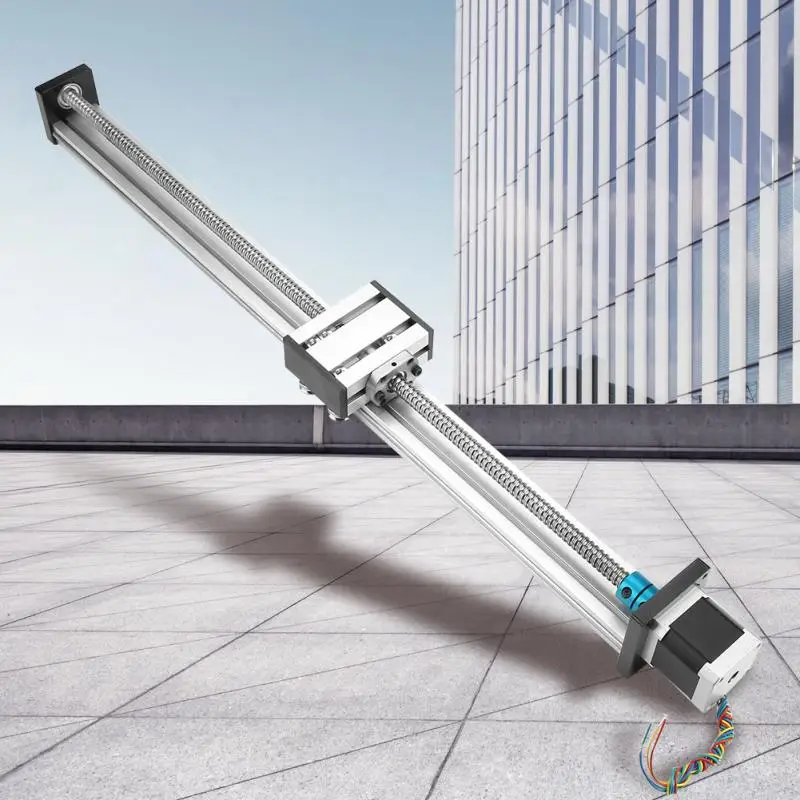 

1204 Ball Screw Linear Slide Rail Set Long Stage Actuator Stroke 500mm+42 Stepper Motor Linear Guide Rail CNC Parts