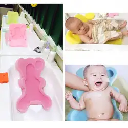 Анти бактериальные Нескользящие коврики Pad детская губка для ванны подушки Детская безопасность удобные желтый, розовый, синий