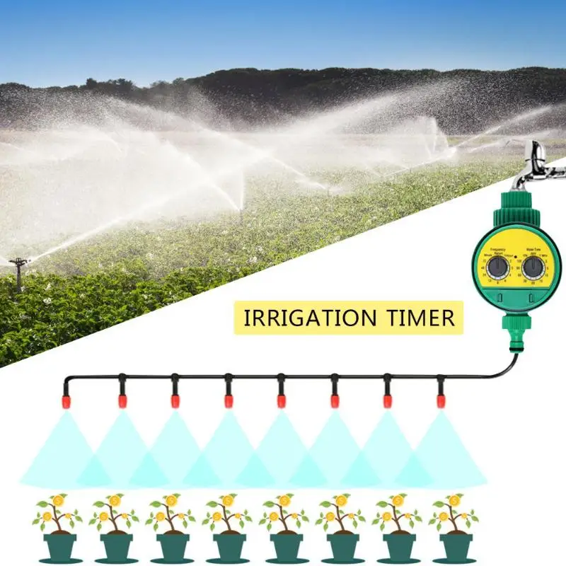 Two Dial Automatic Electronic Watering Timer Garden Irrigation Controller Irrigation Timer Garden Watering System Two Dial Automatic Electronic Watering Timer Garden Irrigation Controller Irrigation Timer Garden Watering System