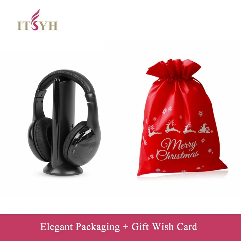 

ITSYH Radio Headphone Wireless Headphones 5-in-1 wireless multi-function headset monitoring for FM ,TV Christmas Gift TW-699