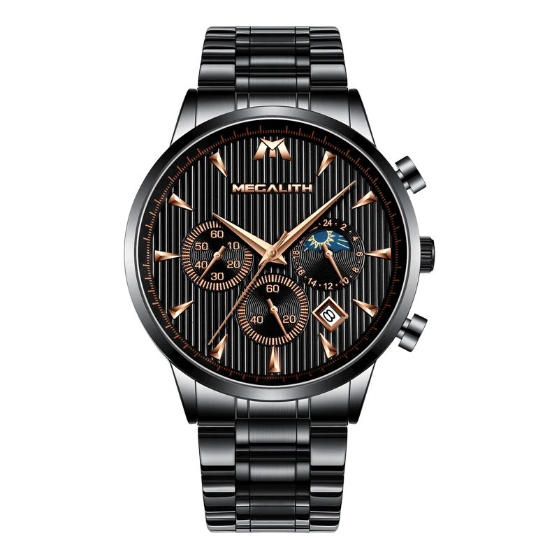 

MAGELITH Fashion Luxury Watches For Mens Waterproof Full Steel Quartz Male Clock Casual Business Wristwatches Relogio Masculino
