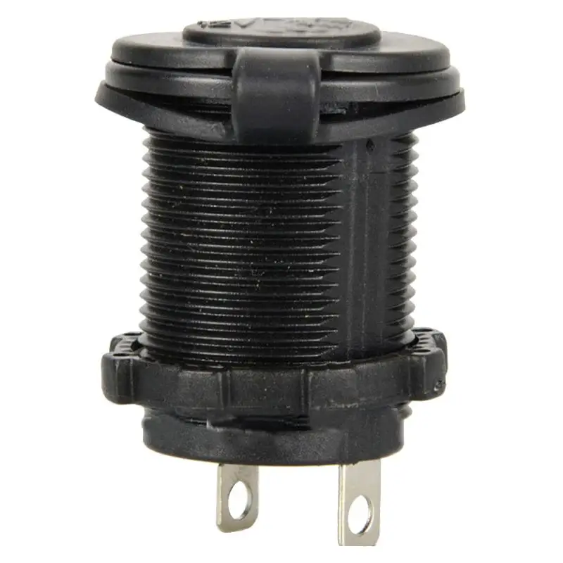

VODOOL 12V Black Car Socket 120W Motorcycle Auto Boat Tractor Accessory Cigarette Lighter Power Plug Outlet Waterproof