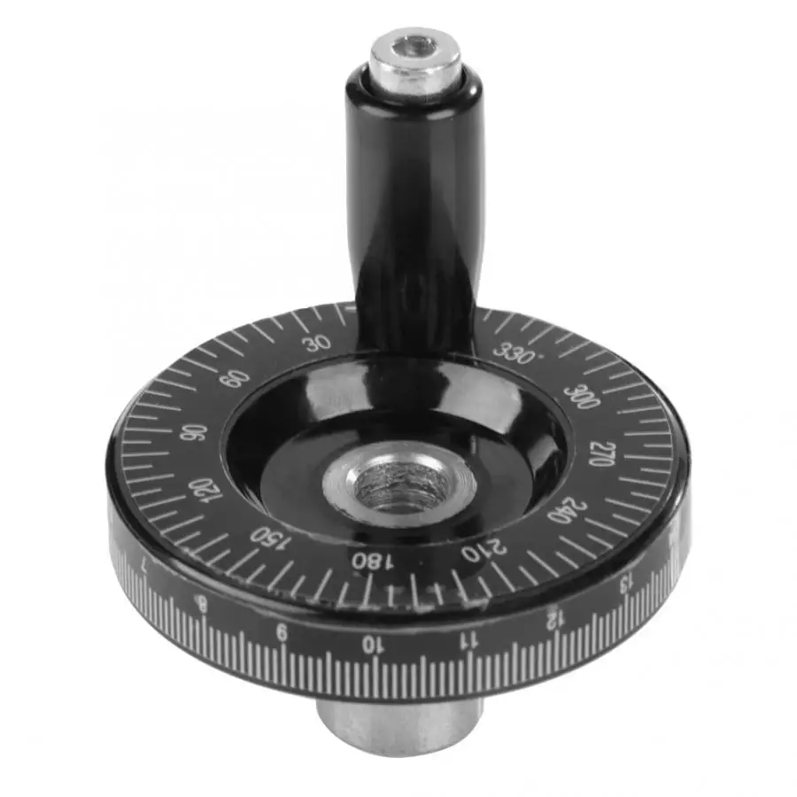 1Pcs Black 10x63mm Solid Bakelite Hand Wheel Scale Handwheel Milling Grinding Machine Lathe Broken Handwheel Replacement Parts