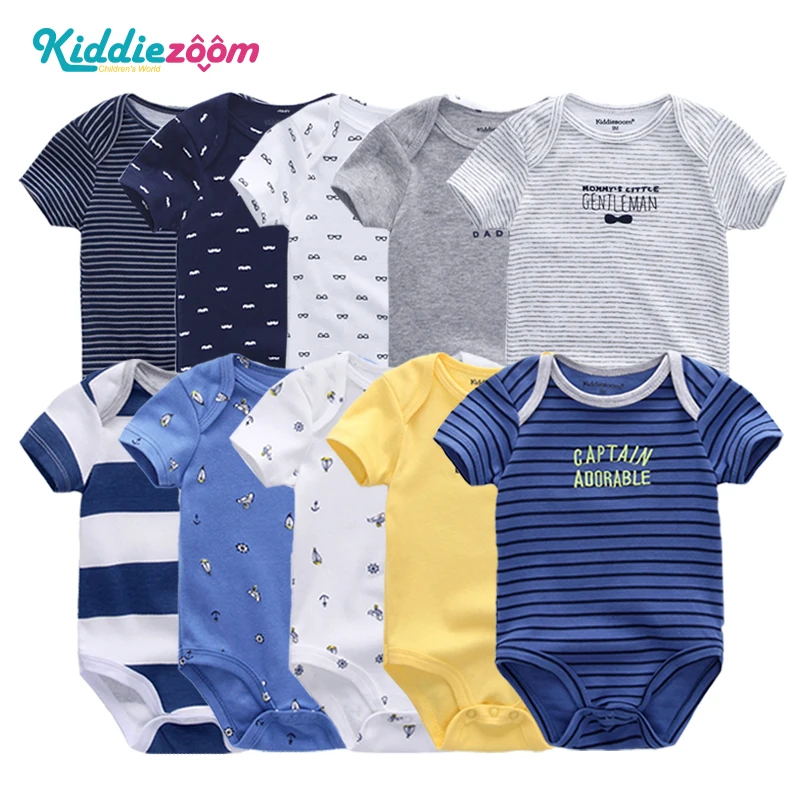 Боди kiddiezoom 5 шт./лот для детей 3-12 месяцев хлопок 2019 цвет в ассортименте | Мать и