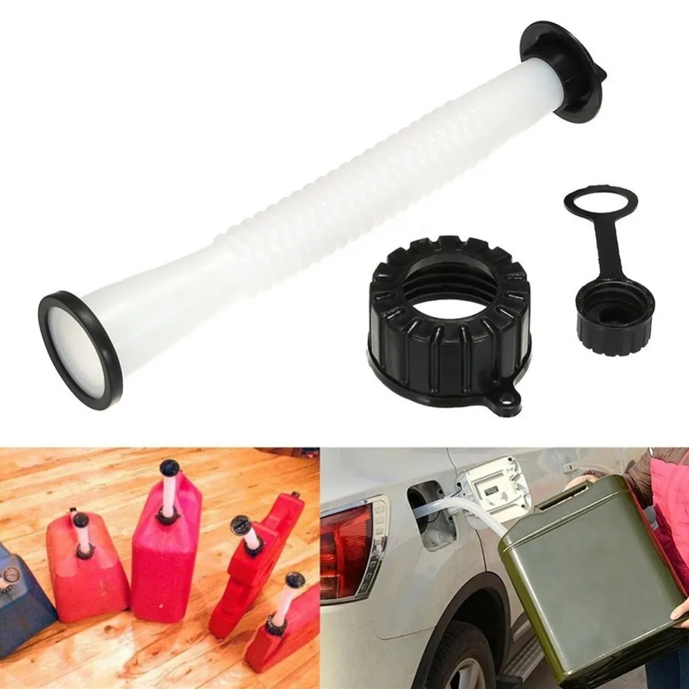 

5 Pcs/Set Flexible Fuel Spout Replacement Spout & Parts Cap Kit For Rubbermaid Kolpin Gott Jerry Can Fuel Gas