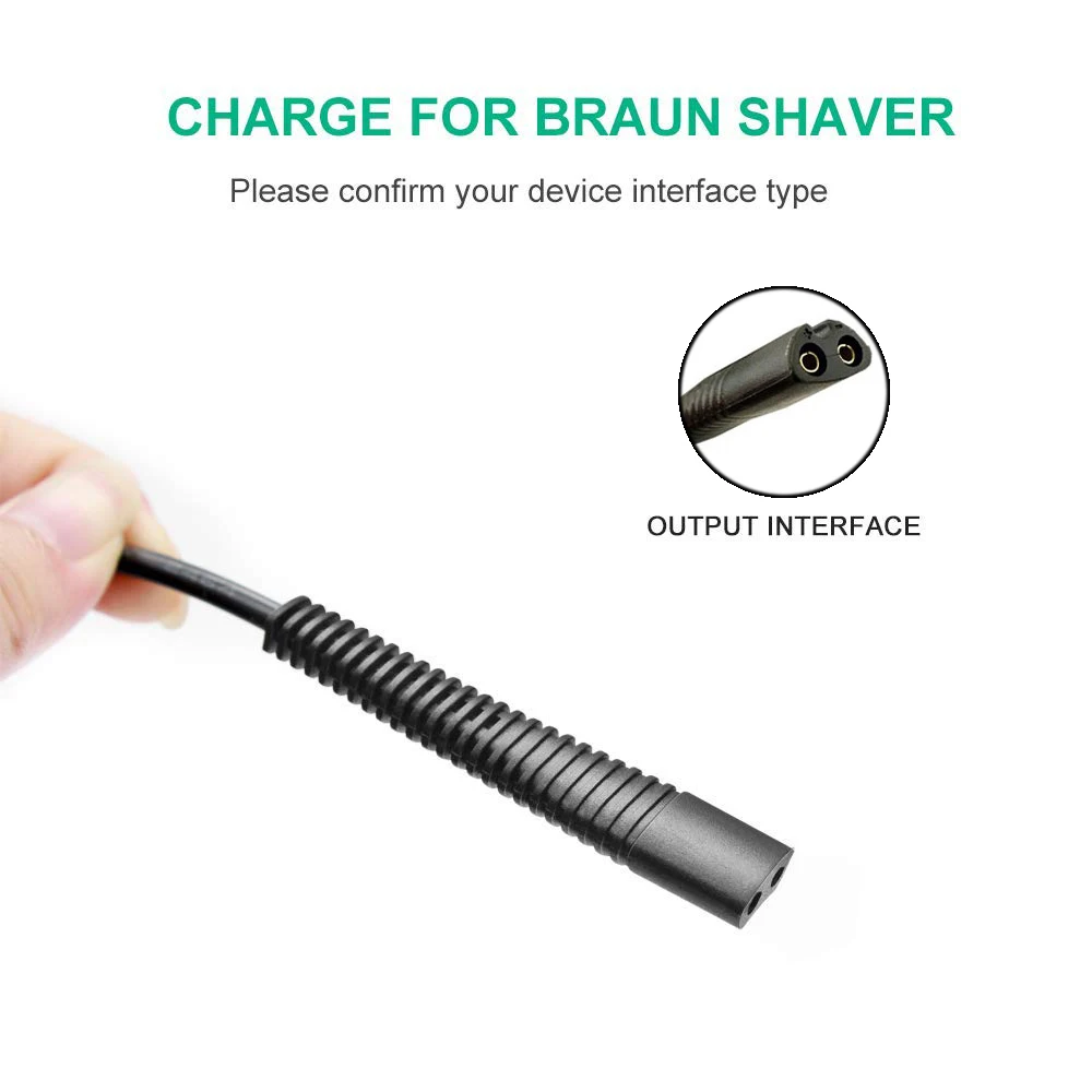 Зарядное устройство USB для электробритвы Braun 190 199 1775 195s 1 197s 199s 2675 2775 2776 2778 2838