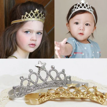 

2019 New Baby Girls Princess Headwear Queen Crown Hairband Toddler Headband Kids Tiara Birthday Gifts Cute Baby Girl Accessories
