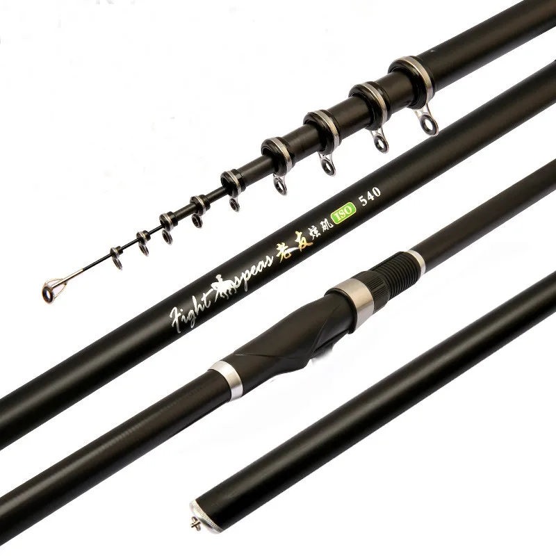 

New 2.4m 3.6m 4.5m 5.4m 6.3m 7.2m Carbon Fiber Carp Rod Telescopic Rock Sea Fishing Rod Spinning Rod Ultralight Hard
