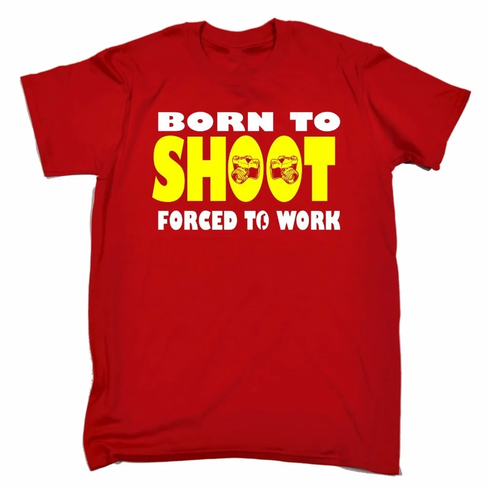 Футболка бренд 2018 мужской короткий рукав Homme Born To Shoot вынуждены работать Новый