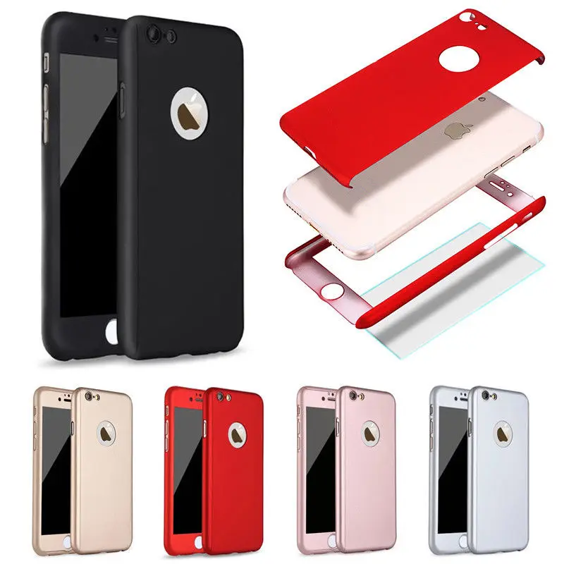 

360 Full Cover Phone Case For iphone X XS Max XR Protective Cover For iphone 5 5S SE 6 6S 7 8 Plus 6Plus 6SPlus 7Plus 8Plus Case