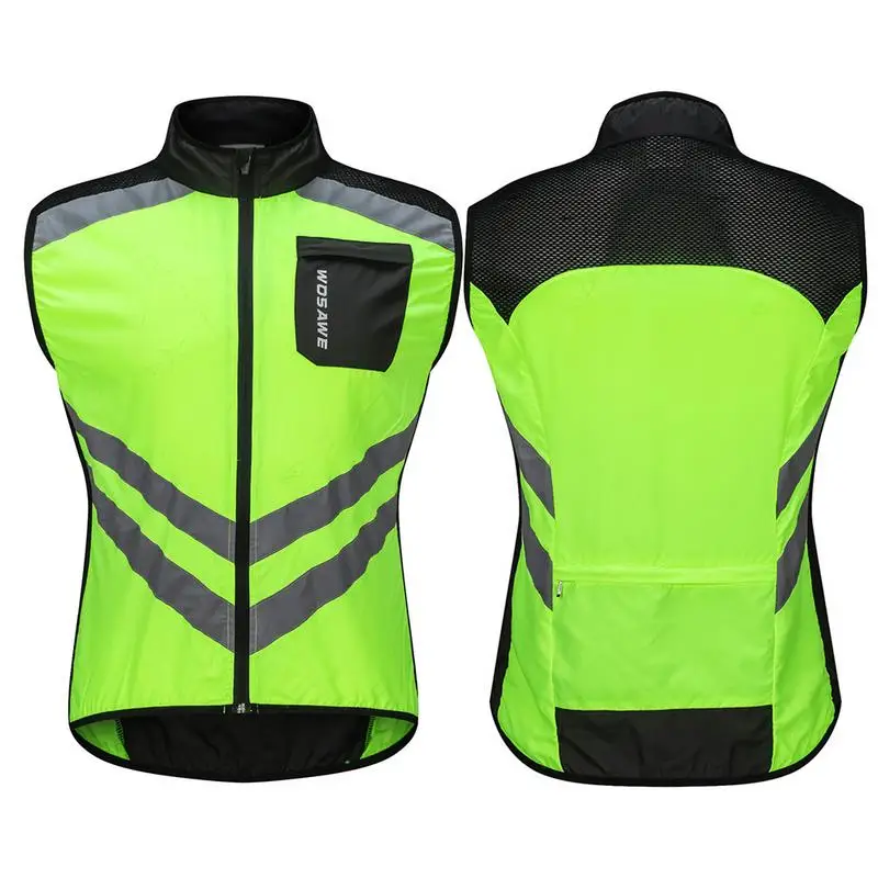 

New Reflective Riding Vast Night Outdoor Sport Accessories Riding Safety Clothing Windproof Cycling Vest Motorcycle Vest Suit