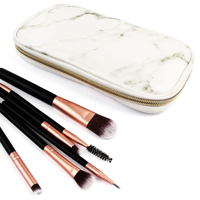 جديد 2019 الرخام حقائب مكياج النساء necessaire الأنثوية حقيبة محمولة أدوات الزينة مقسم حقيبة بو الجلود الجمال حالة مستحضرات التجميل حقيبة