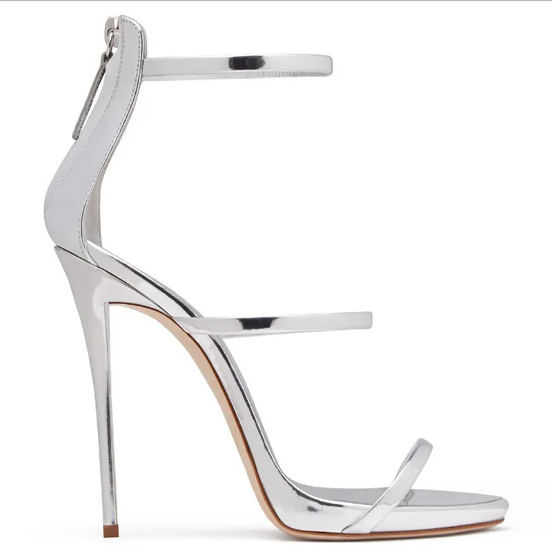 

2019 summer new Roman style sandals boots high heel large size women's shoes Casual Zipper Sandals