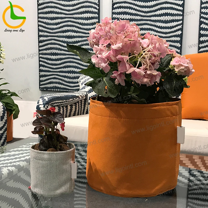 

Shockproof round kindergarten desk decoration flower garden planter