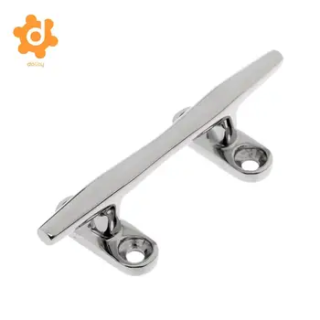 

Heavy Duty 4'' Stainless Steel Marine Boat Yacht Dock Deck Line Rope Cleat Open Base Strong Corrosion Resistance Durable