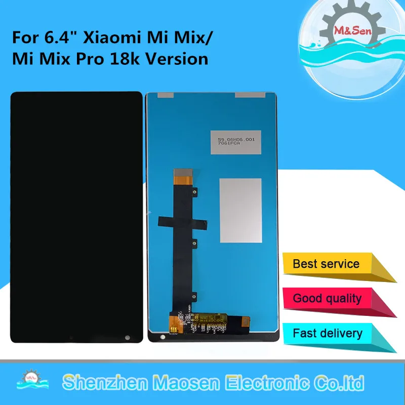 

M&Sen For 6.4" Xiaomi Mi Mix /Mi Mix Pro 18k Version LCD Screen Display+Touch Panel Digitizer For Xiaomi Mi Mix Assembly Display