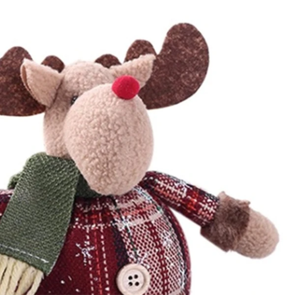 Cute Santa Snow Deer Shed Doll Christmas Decoration Gift Doll elk