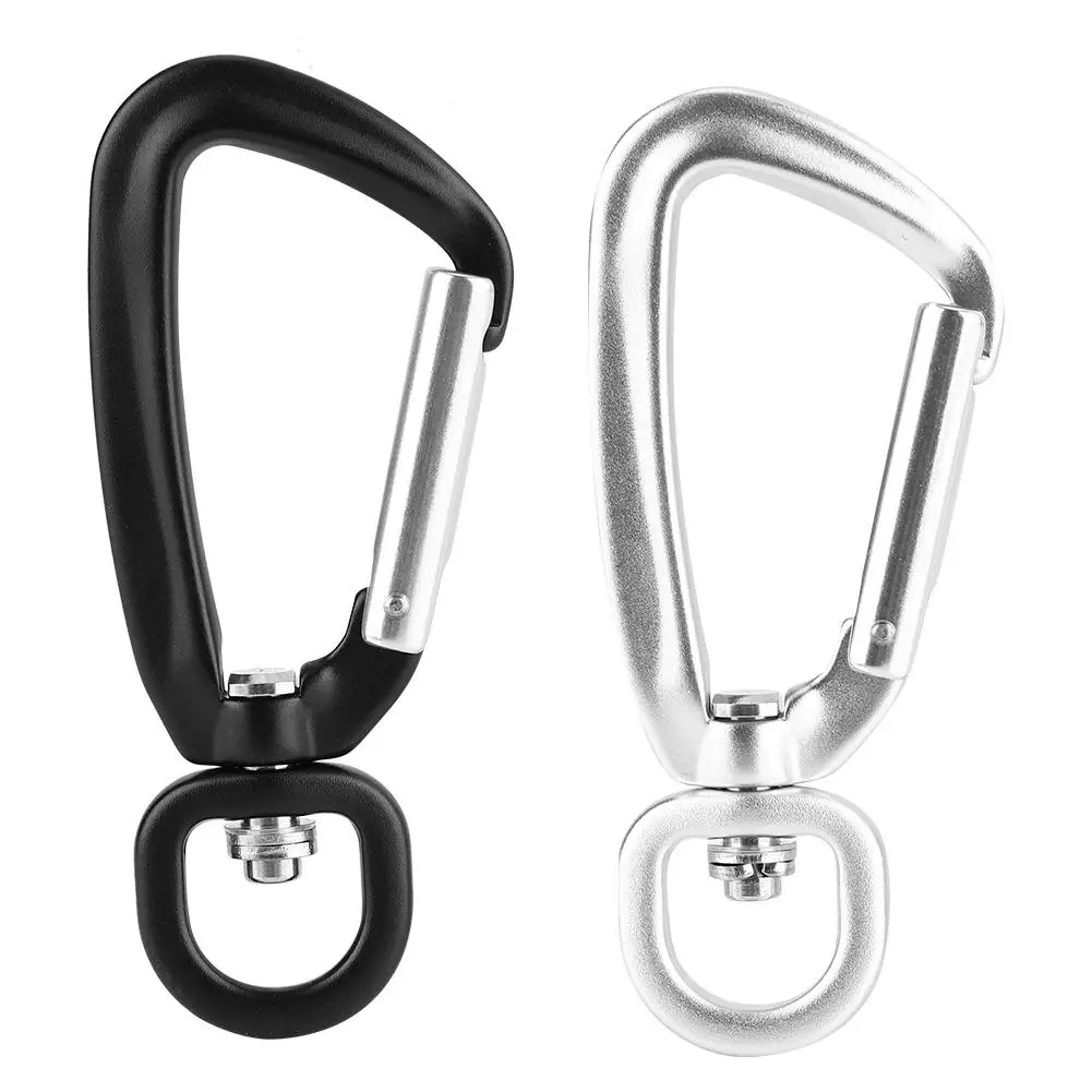 

Muitifunctional Quick Buick Swivel Spring Cord Strap Hook Carabiner Chain Buckle Rotatable Carabiner Outdoor Climbing Tools