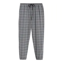 Pioneer camp new arrival casual pants men brand clothing fashion loose plaid trousers men