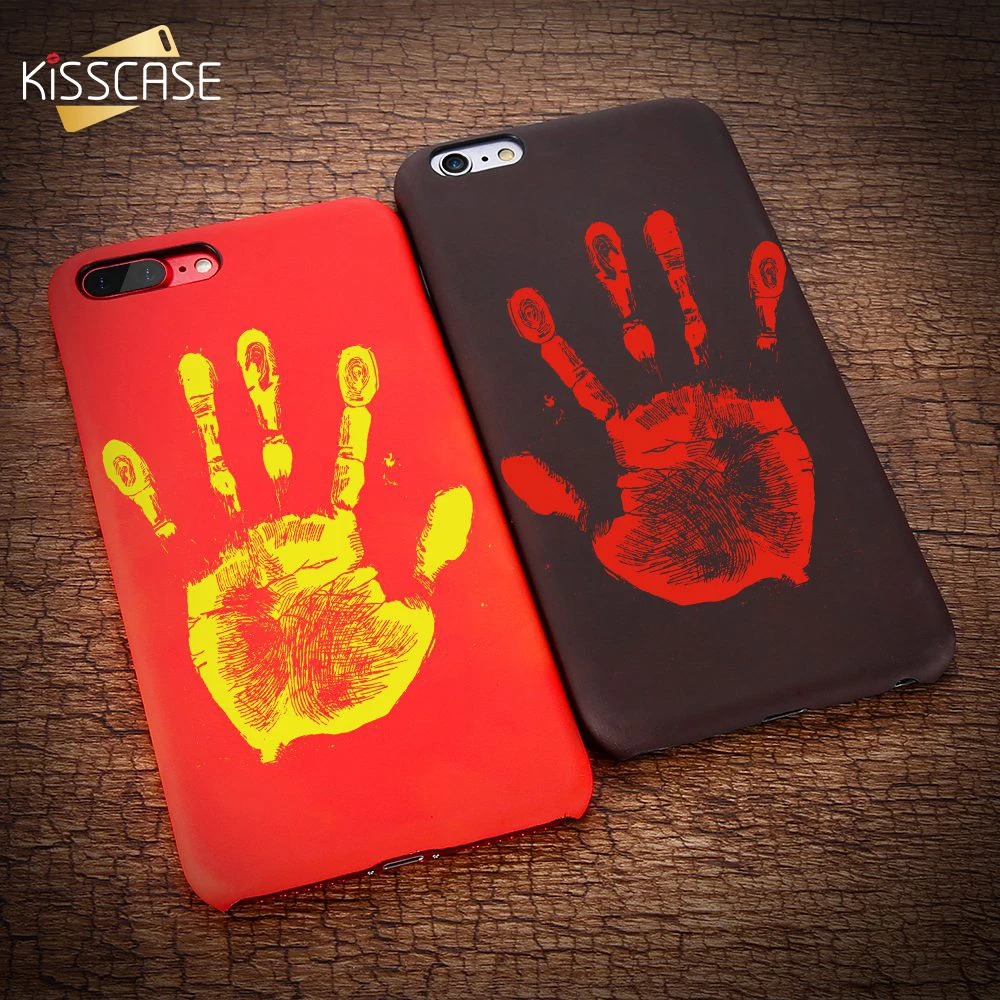 KISSCASE температурный чехол для iPhone 8 7 6 S Plus ультра тонкий телефон с тепловым