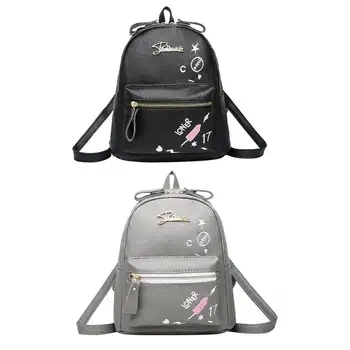 

Women Floral Print Small Backpack Girls Female PU Leather Shoulder Backapck Fashion Famous Design Travel School Rucksack 2019
