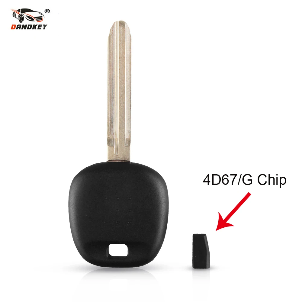 

Dandkey Transponder Chip Blank Ignition Key Case Shell For Toyota 4Runner Sienna Avalon Camry 2007 2008 2009 4D 67 Chip G Chip