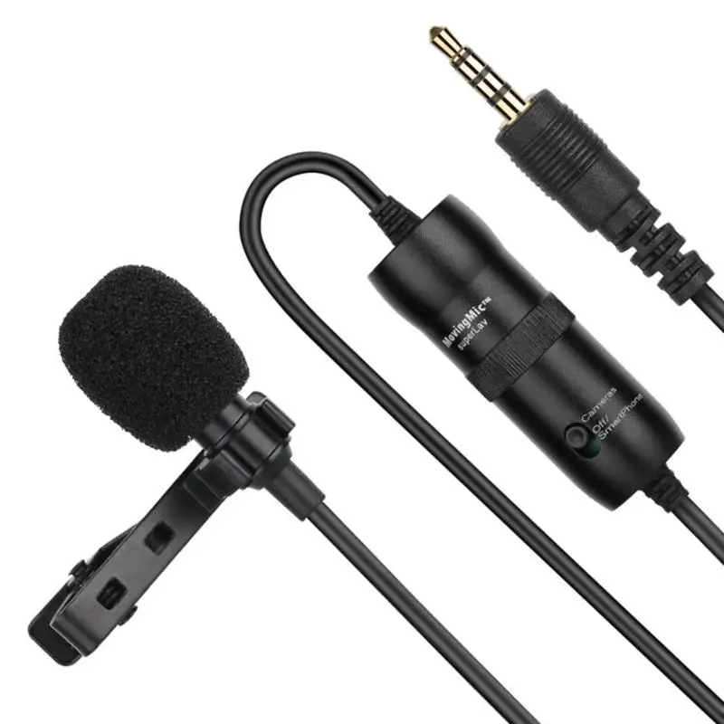 Lavalier-mikrofon 6 m Clip-auf Kragen Kondensator Revers Mic für Smartphone PC plug-in kann verwendet werden direkt bitte verwenden Schönheit Foto