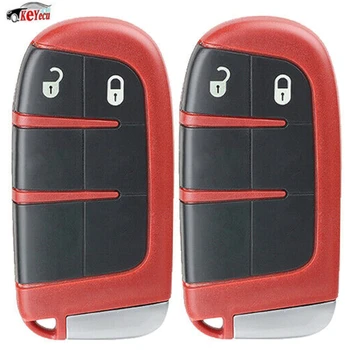

KEYECU 2 Pcs 433MHz ID46 Chip M3N-40821302 Replacement 2 Button Remote Key Fob for Chrysler 300, for Dodge Charger Durango Dart