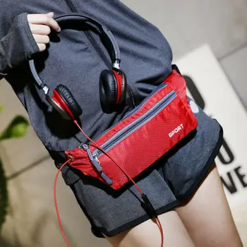 

2019 Fashion Unisex Solid Sports Running Bum Bag Fanny Pack Travel Waist Bags Phone Zip Belt Pouch Wallet