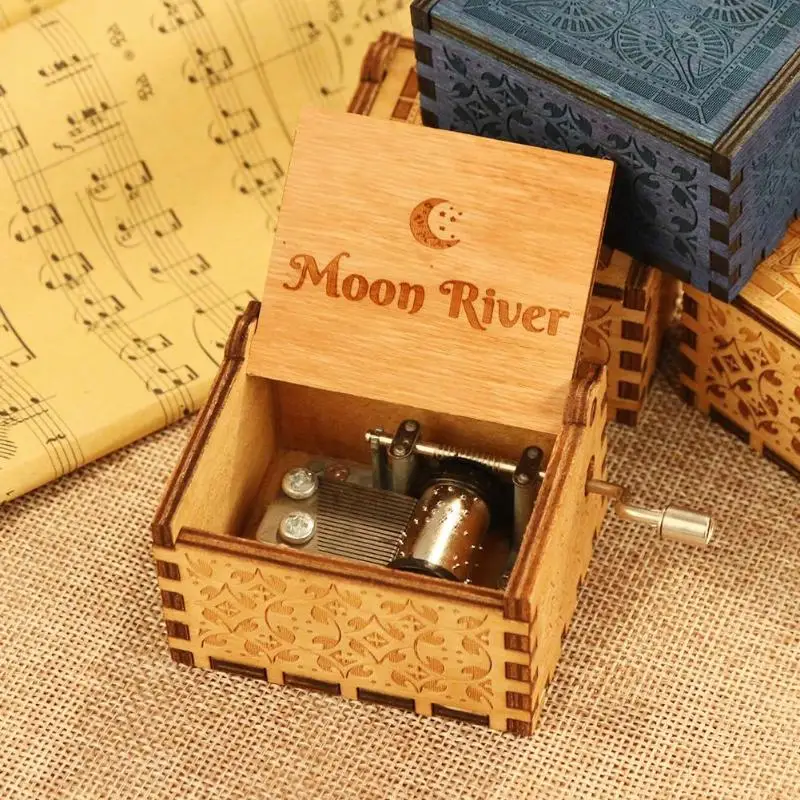 Caja De música De Río Luna antigua La vida En caja De música Rosa tema De música Caixa De música un regalo De cumpleaños para los niños Caja De música De Río Luna antigua La vida En caja De música Rosa tema De música Caixa De música un regalo De cumpleaños para los niños