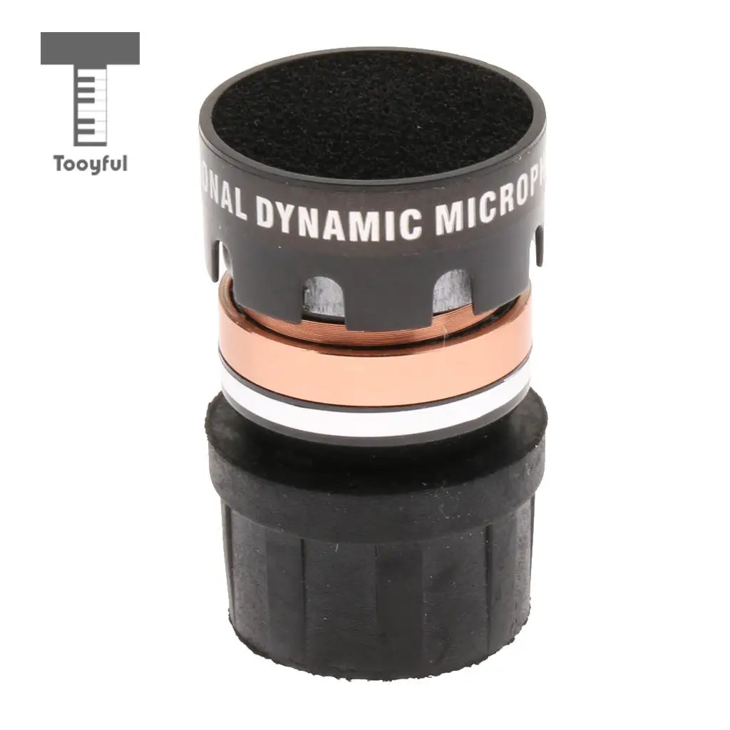 

Tooyful Professional Wireless Wired Cardioid Dynamic Microphone Cartridge Head Mic Replacement Parts DIY Black