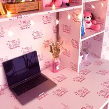 Розовые обои самоклеющиеся ПВХ водонепроницаемые обои для спальни мебель фон стены красивые бытовые украшения