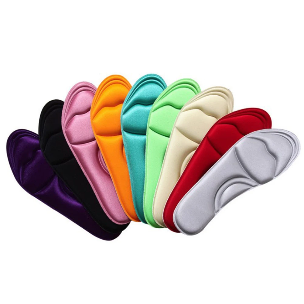 Colorful Memory Cotton Padded Shoe Insoles For The Feet Breathable Soft