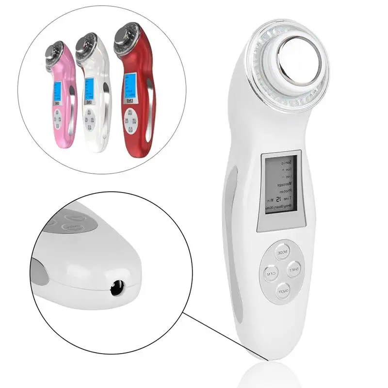 

Multi-function Ultrasonic IPL Beauty Instrument Household Micro Current Ion Import and Export Instrument Pore Cleaner