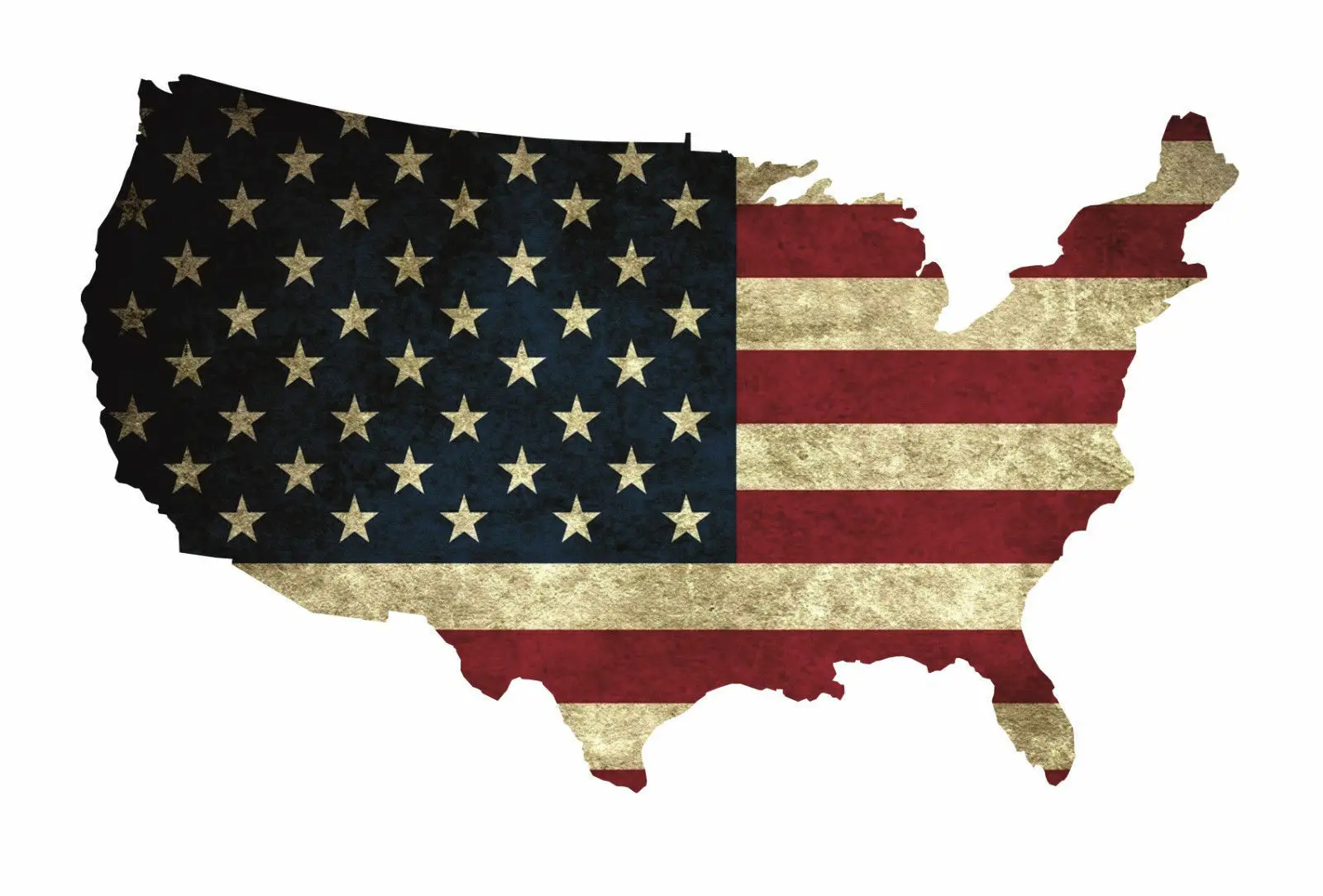 

Wandtattoo USA Flag Old Modern Aufkleber Sticker Deko Ameri Folie