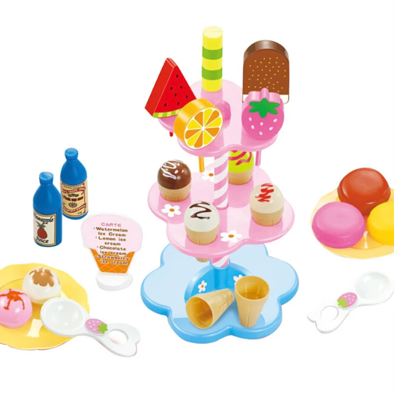 22 шт. ролевые игры DIY десерты и мороженое, конфета на палочке Стенд Набор для ролевых игр еда