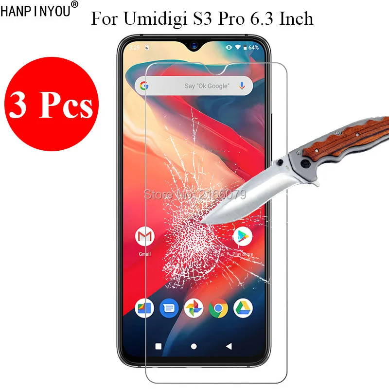 3 шт./лот новинка 9 H 2.5D закаленное стекло защита для экрана Umidigi S3 Pro S3Pro 6 дюймов
