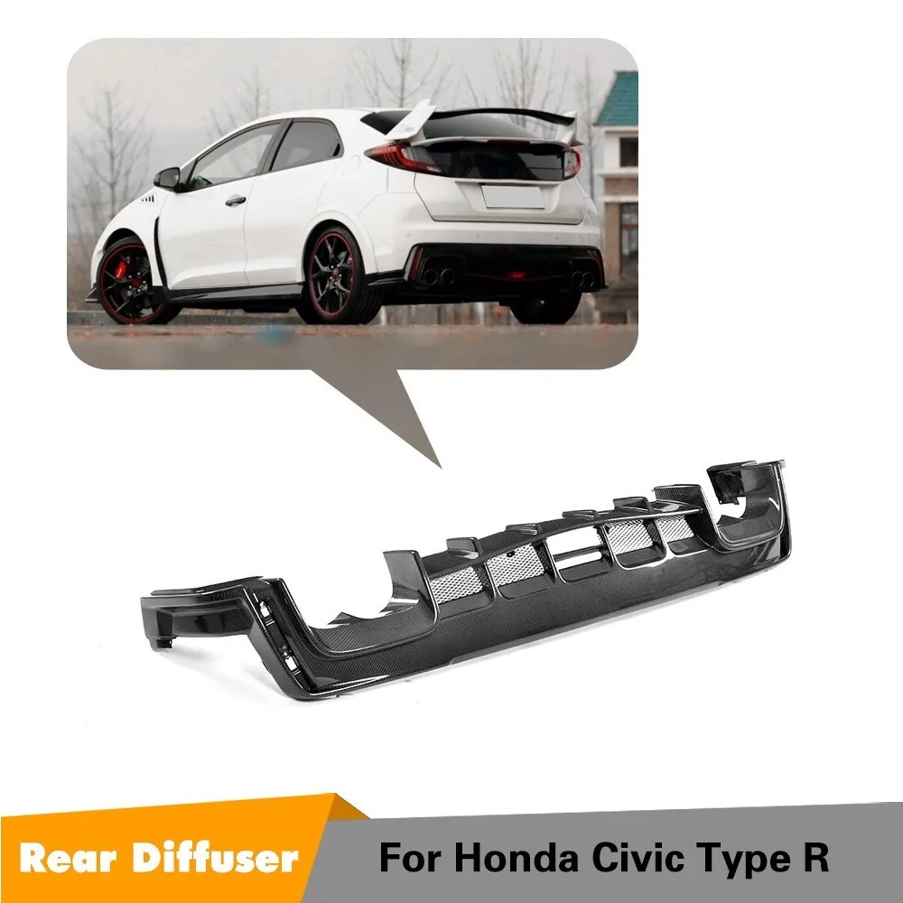 Диффузор губа на задний бампер для Honda Civic 2017 2018 Тип R Хэтчбек 4 дверный передний из